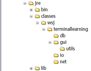 an example of my packages directories