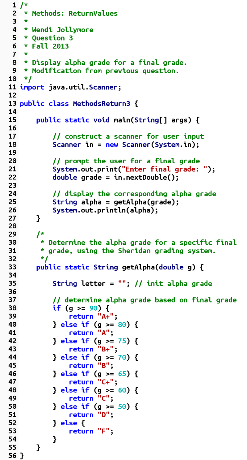 question 3a solution