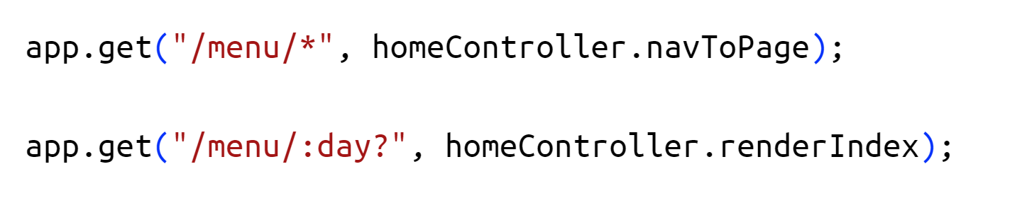 the two lines of code