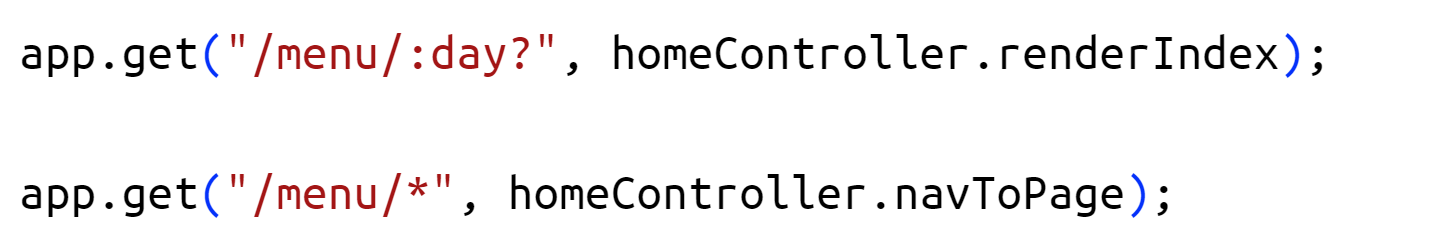 the two lines of code in reverse order